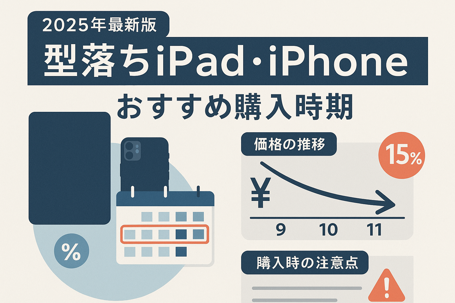2025年最新版】型落ちiPad・iPhoneはいつ買うのが得？おすすめ時期と購入時の注意点を徹底解説