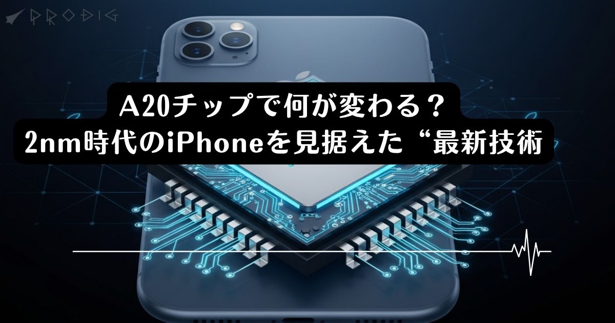 iPhone18に搭載予定「A20チップ」とは｜2nm時代のiPhoneを見据えた