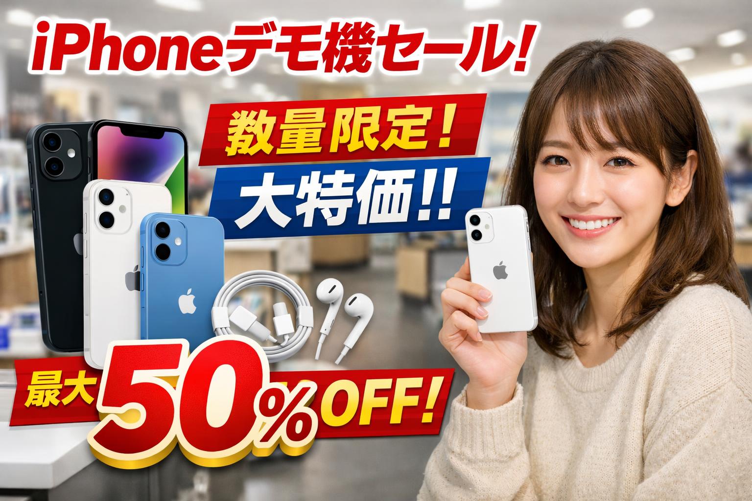 iPhoneの展示品セール｜中古スマホを買うならプロディグ