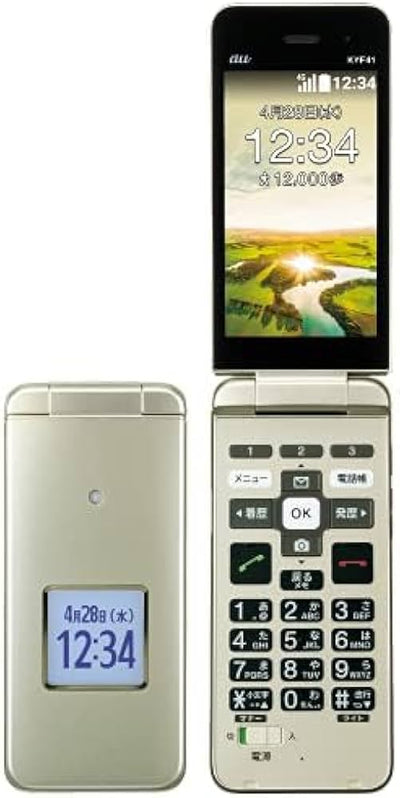 auかんたんケータイ 8GB シャンパンゴールド 【au版SIMフリー】 Bランク|中古・整備済み品