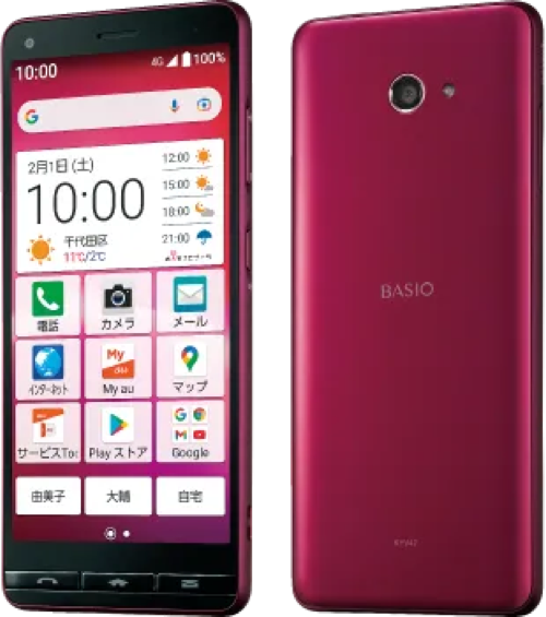 BASIO4 未使用品 SIMフリー レッド BASIO4 32GB レッド Bランク SIMフリー｜中古・整備済み品