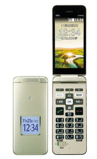 かんたんケータイ KYF43 ゴールド Aランク｜中古スマホ・タブレットの