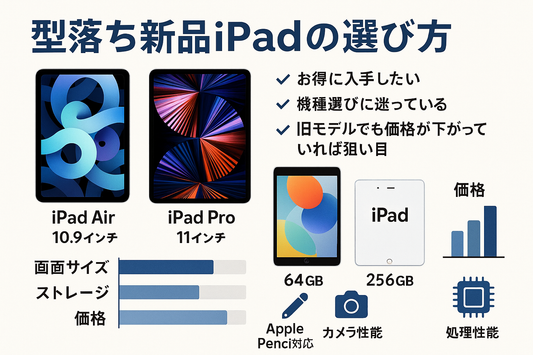 安心×コスパ重視で選ぶ！型落ち新品 iPad の上手な選び方とおすすめモデル
