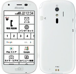 らくらくスマートフォン4 F-04J 16GB ホワイト Cランク docomo版SIMフリー｜中古・整備済み品