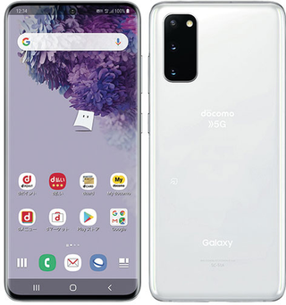 Galaxy S20 5G SC-51A 128GB クラウドホワイト Bランク