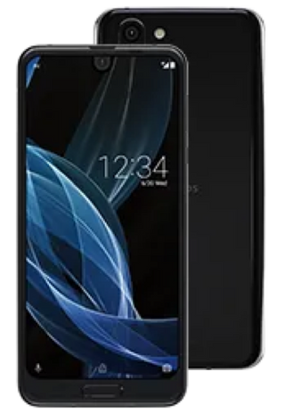 AQUOS R WiMAX 2+ 64GB プレミアムブラック Bランク