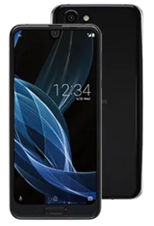 AQUOS R WiMAX 2+ 64GB プレミアムブラック Bランク