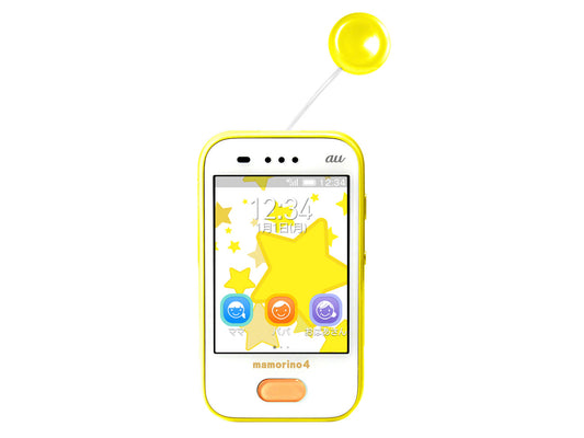 【ネットワーク利用制限▲】mamorino 4 4GB サニーイエロー 【au版SIMフリー】 Bランク